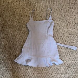 Princess Polly Elegant Light Blue Spaghetti Strap Dress